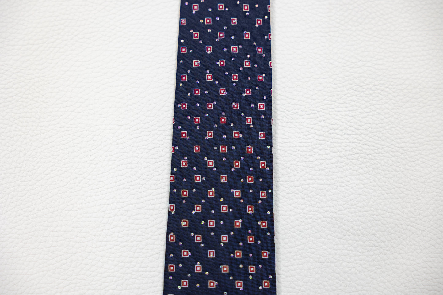 Navy Blue Geometric Pattern Tie