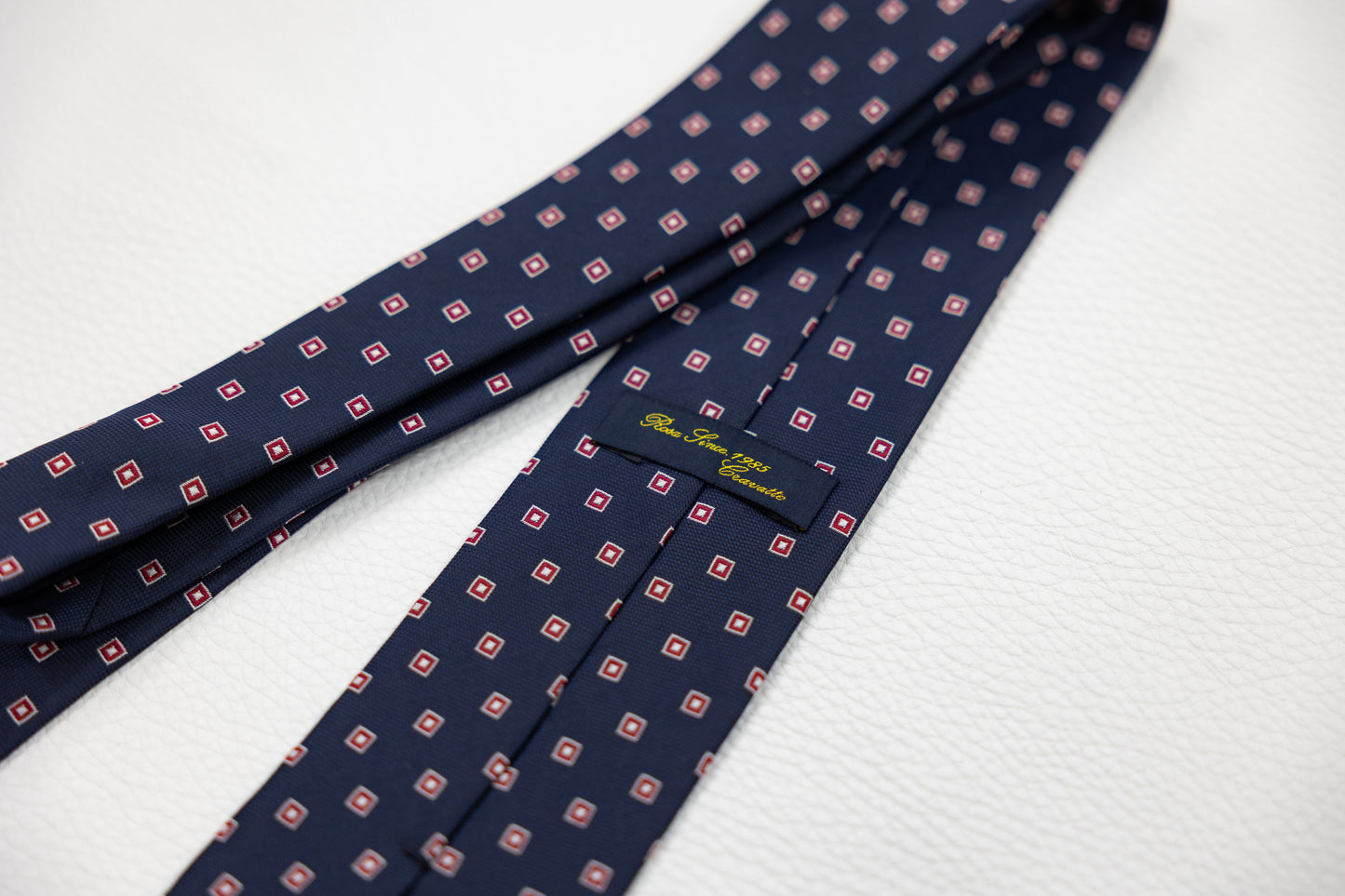 Navy Blue Geometric Pattern Tie