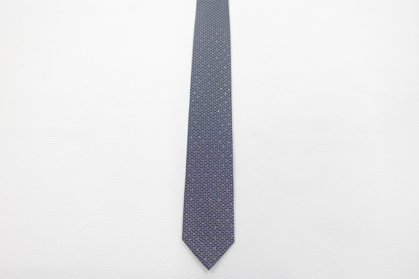 Navy Blue Micro-Pattern Tie