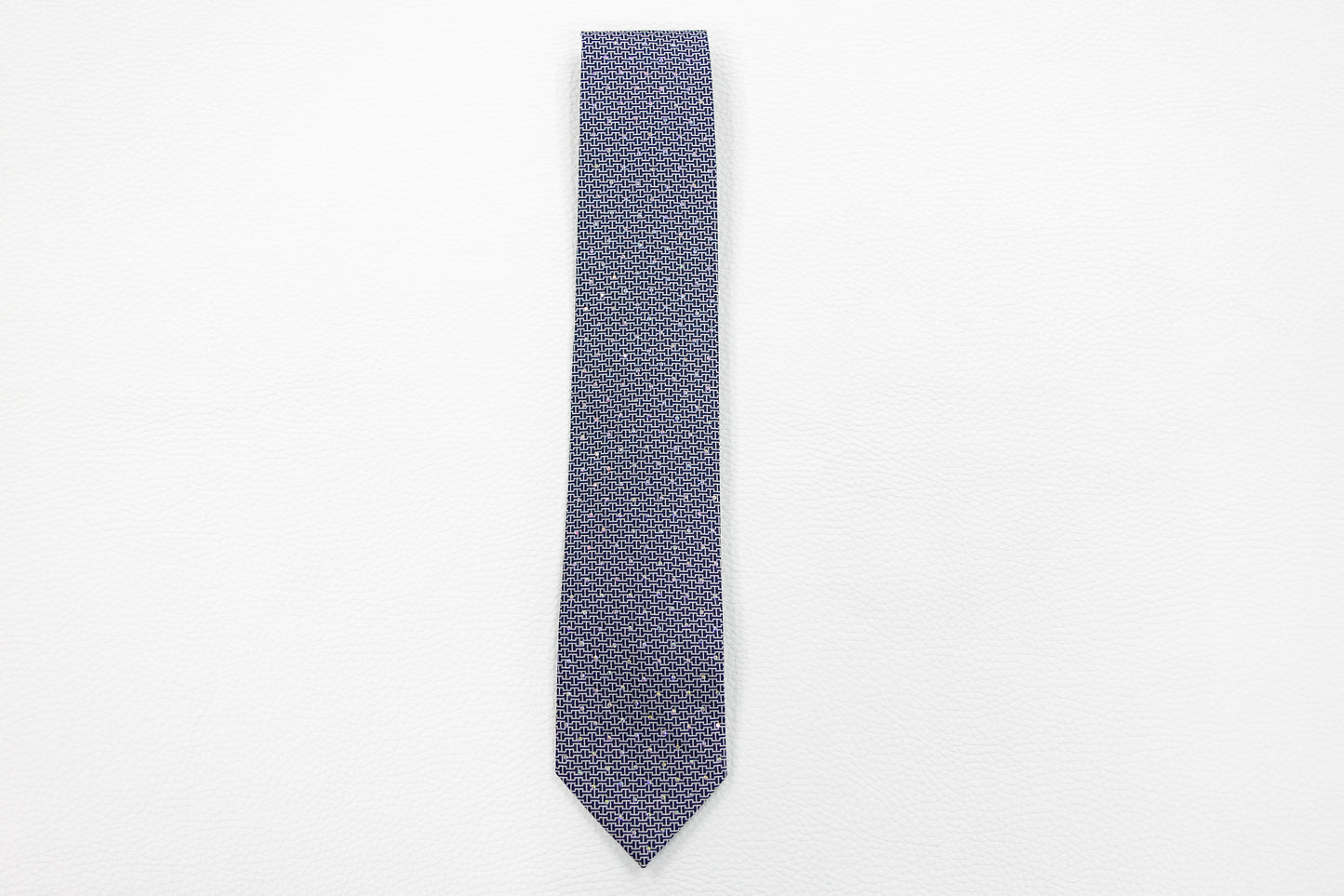Navy Blue Micro-Pattern Tie