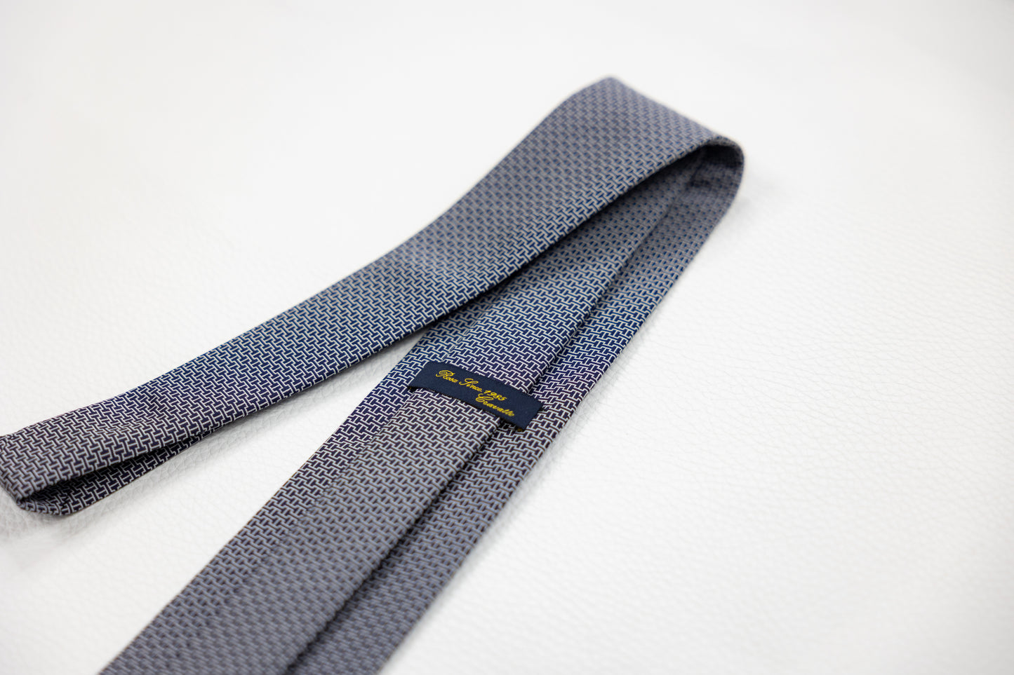 Navy Blue Micro-Pattern Tie
