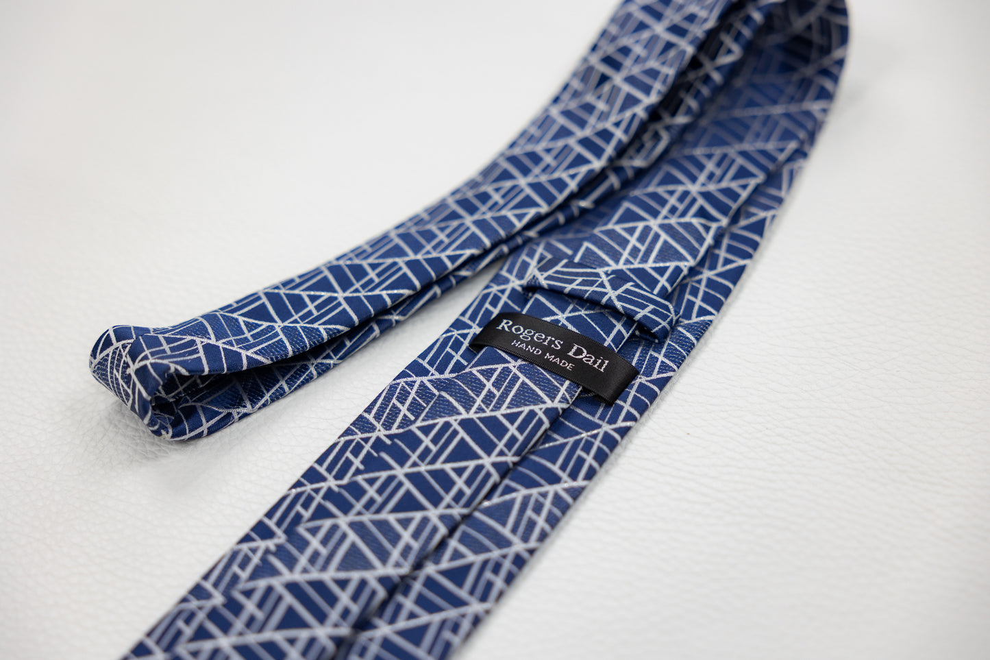 Blue Geometric Midnight Tie