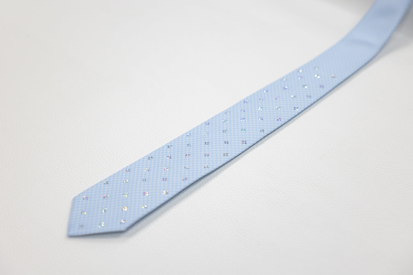 Light Blue Floral Pattern Tie