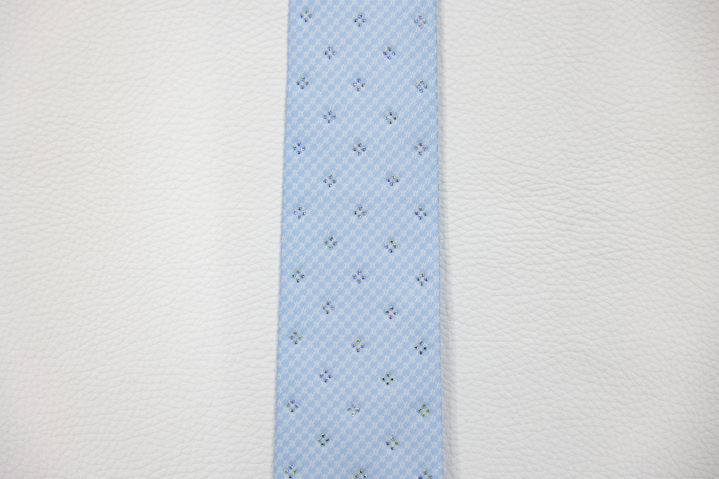 Light Blue Floral Pattern Tie