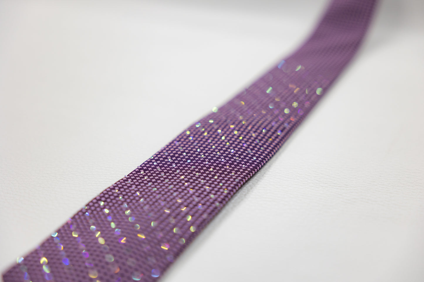 Purple Micro-Check Pattern Tie