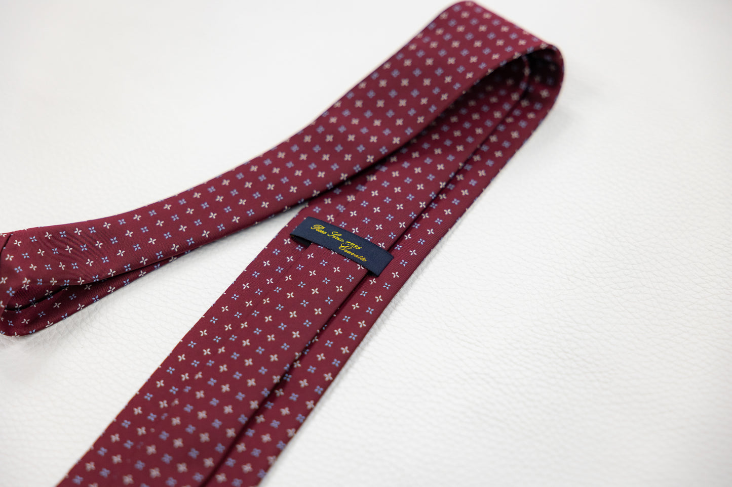 Burgundy Micro-Floral Tie