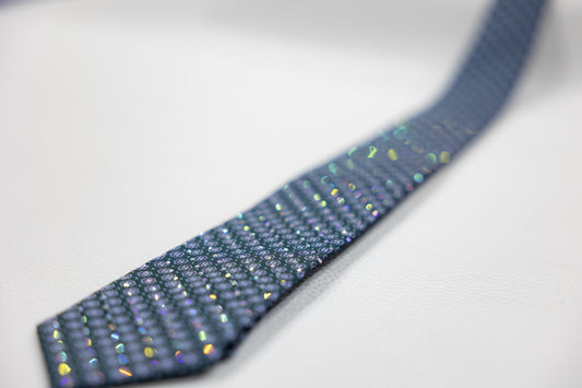 Deep Green Silk Tie with Geometric Floral Pattern