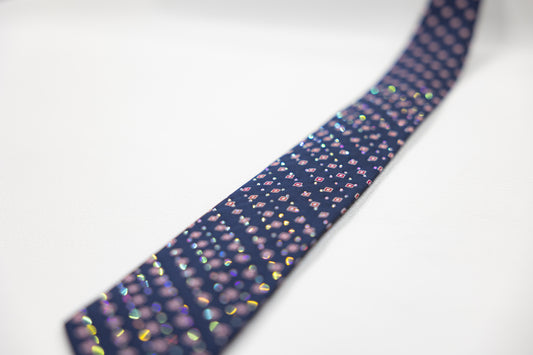 Navy Blue Geometric Pattern Tie