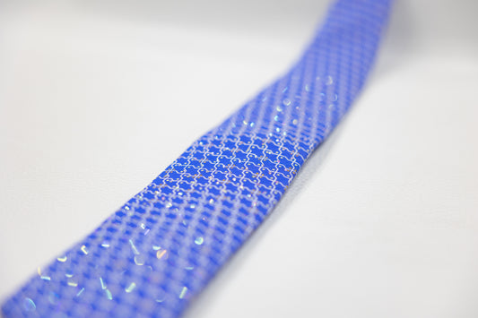 Royal Blue Geometric Floral Tie