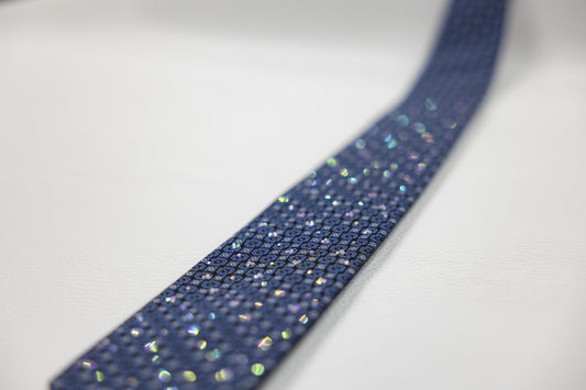 Navy Blue Floral Medallion Tie