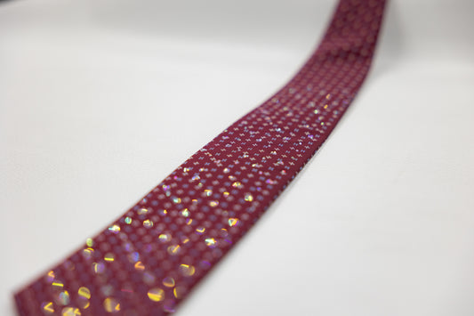 Burgundy Micro-Floral Tie